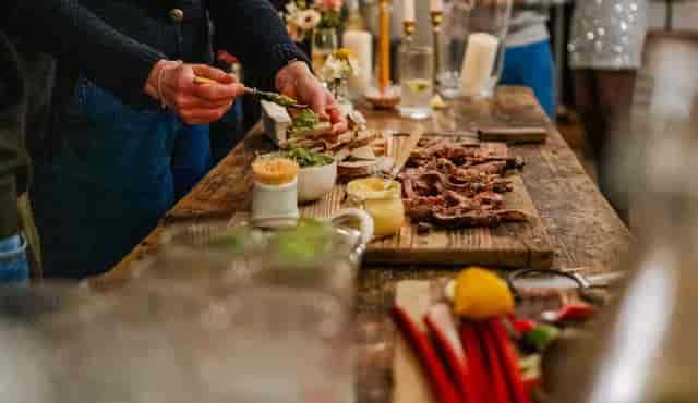 Rustic grazing station for event networking and catering at The Constant Maker & Co.