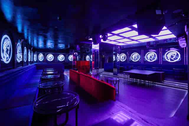 Selene London nightclub with modular lounge seating for VIP receptions and brand launches.