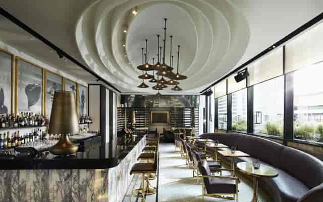 Private dining at Drip London: Sophisticated lounge for VIP networking events and cocktail parties.