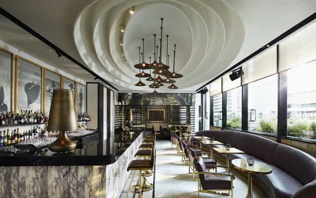 Private dining at Drip London: Sophisticated lounge for VIP networking events and cocktail parties.