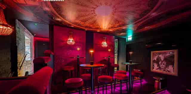 Private Hire Viaduct Showbar: VIP lounge with cabaret seating for exclusive event receptions.