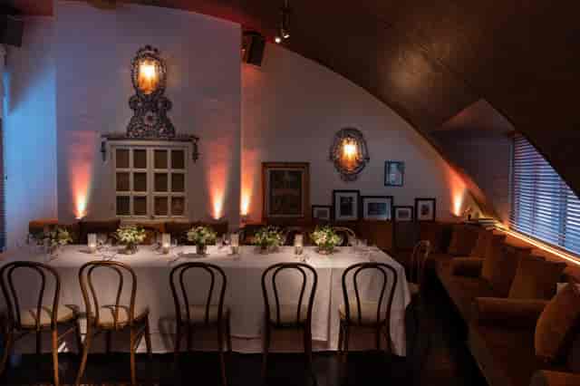 Elegant dining space at The Cabana, perfect for intimate gatherings and corporate dinners.