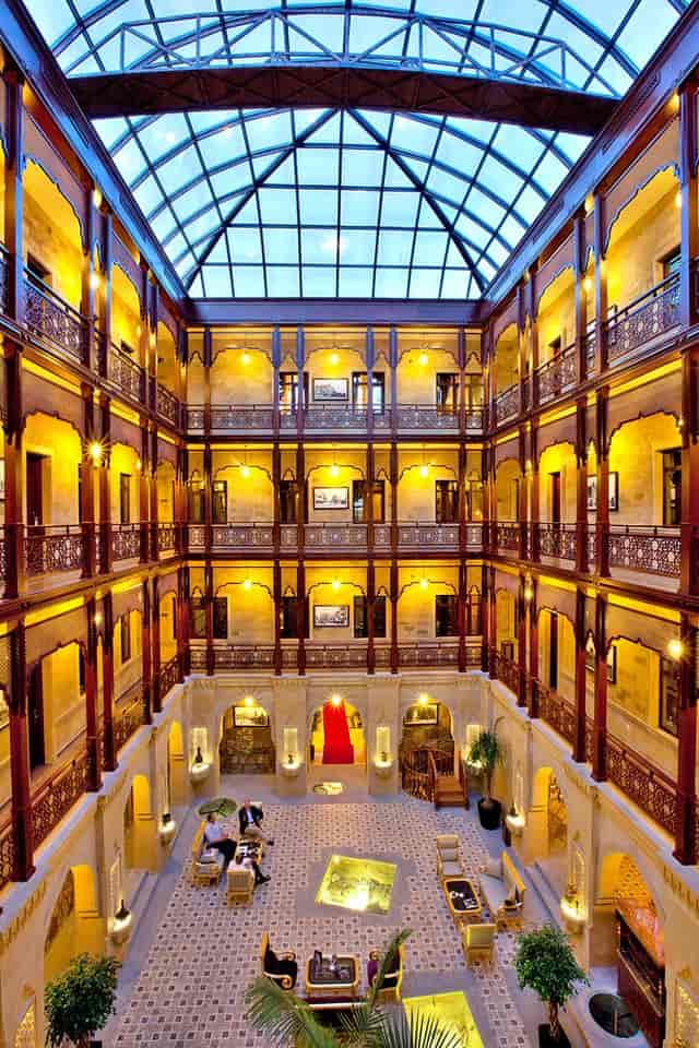 Khanedan Restaurant multi-level atrium for premium gala reception and grand brand activation event.