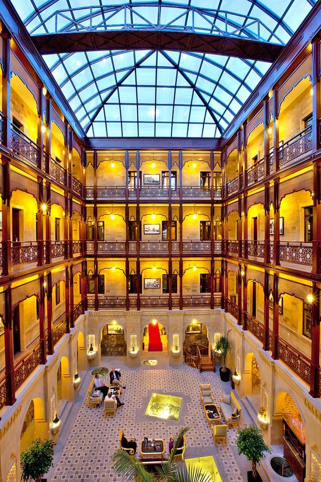 Khanedan Restaurant multi-level atrium for premium gala reception and grand brand activation event.
