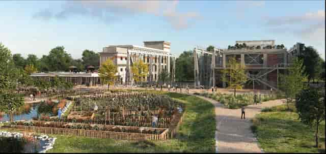 Private Garden at Comet Arboretum for sustainable corporate retreats and farm-to-table events.