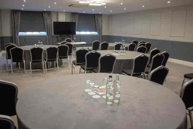 Columbus Suite meeting room at Horwood House Hotel, ideal for corporate events and networking.