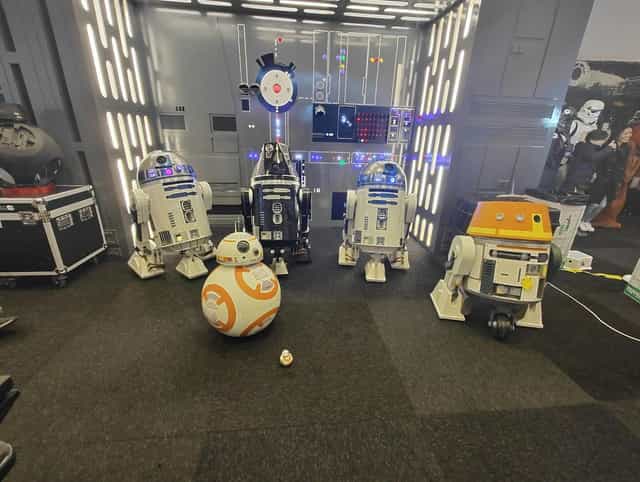Interactive robotic activation at Kistamässan trade show booth for event marketing.