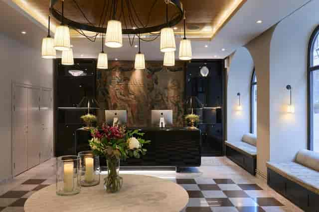 Hotel Villa Dagmar reception area for executive corporate events and registration setups.