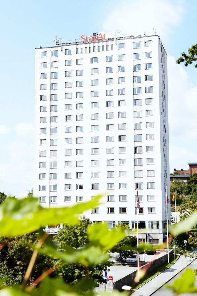 Scandic Alvik hotel exterior: large-scale property for conference housing and event accommodation.