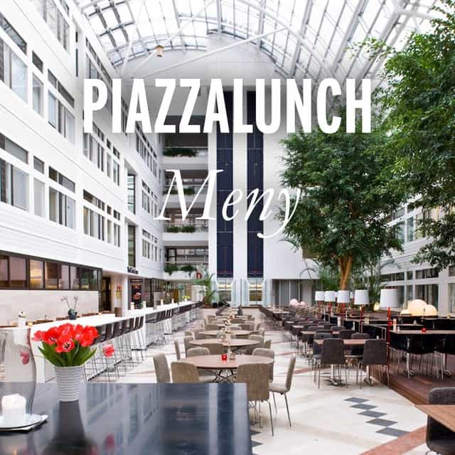 Chambre Separée WTC Stockholm: Bright corporate luncheon venue with bar and round table seating.