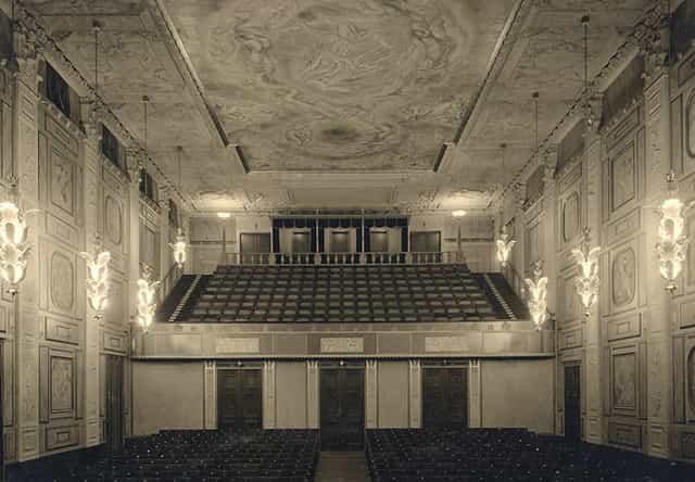 Grünewald Hall, Stockholm: Historic auditorium with tiered seating for award ceremonies and events.