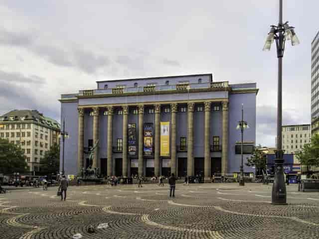 Stockholm Concert Hall historic venue exterior for brand activation and red-carpet events.