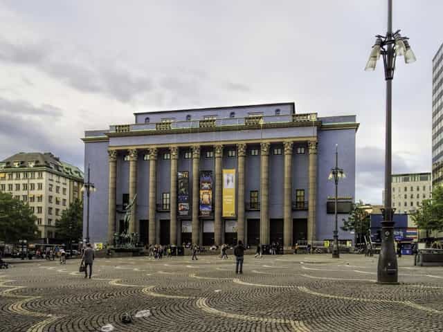 Stockholm Concert Hall historic venue exterior for brand activation and red-carpet events.