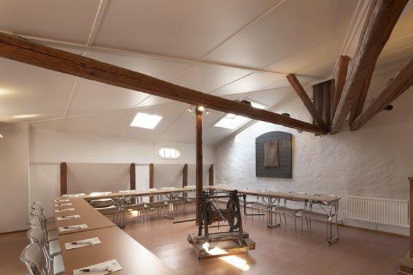U-shape meeting setup in Swedenborgssalen, Van der Nootska Palatset for rustic workshop and seminar.