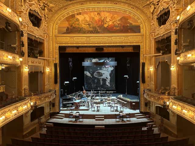 Stora scenen at Dramaten: grand historic stage for gala performances and keynote events.