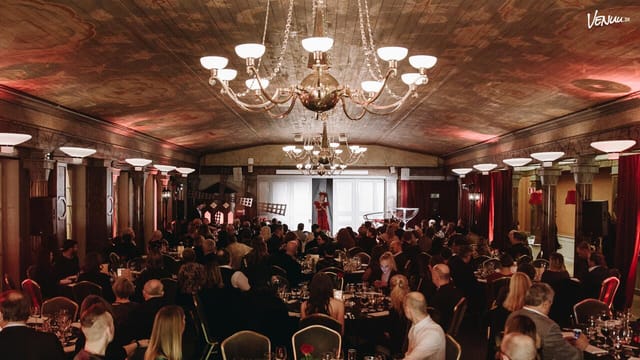 Hasselbacken banquet hall with historic architecture for gala events and awards dinners.