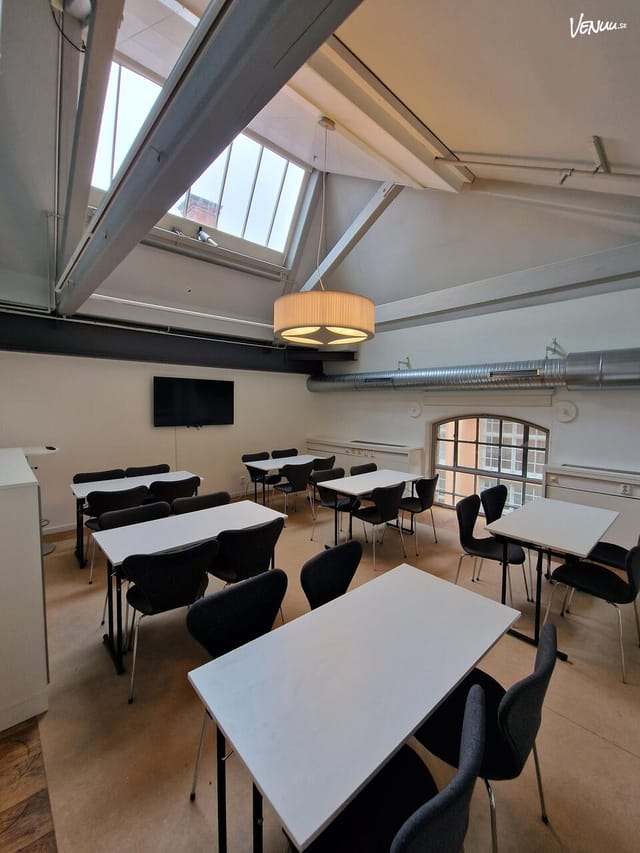 Nacka Strand industrial breakout room for professional workshops and corporate training sessions.