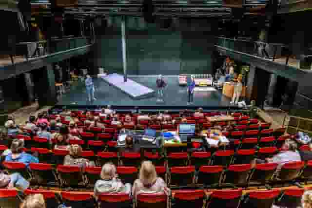 A stage
