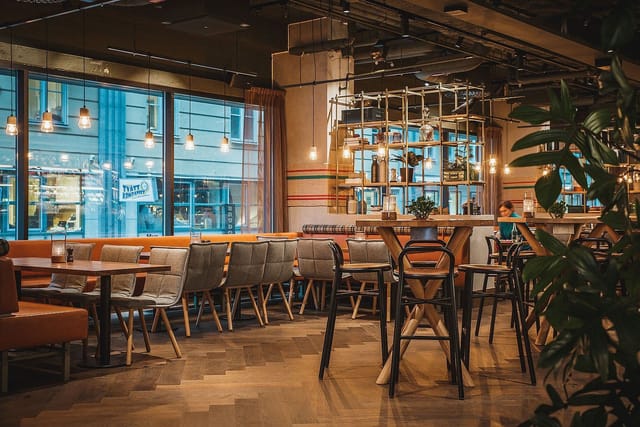 Modern Campfire Grill restaurant for corporate mixers and networking events.