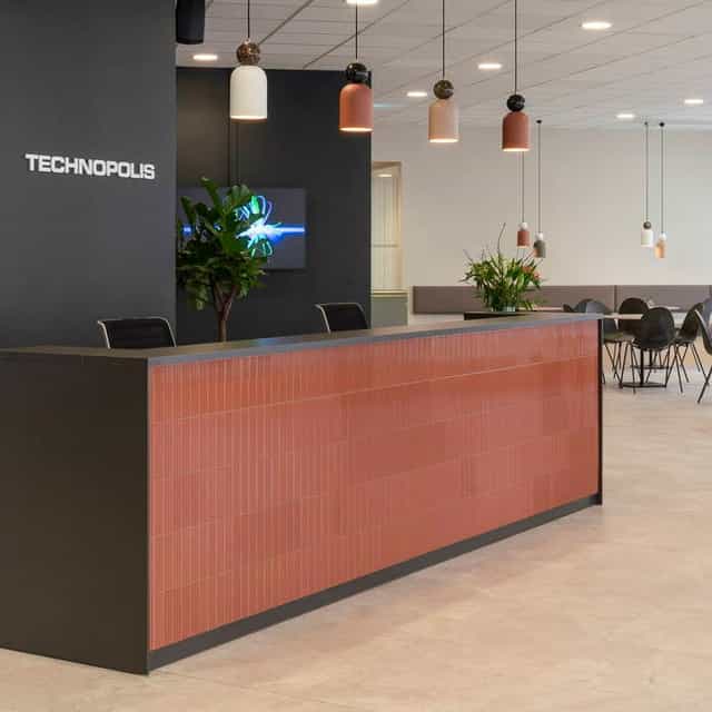 Modern Technopolis Kista office reception area for corporate events and professional conferences.
