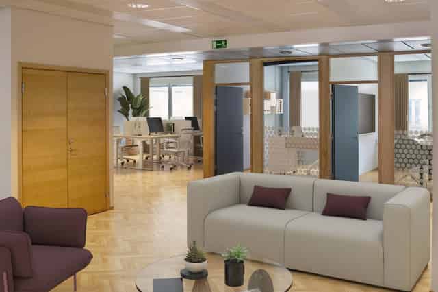 HUB office areas