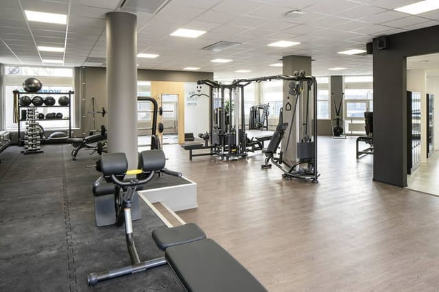 Fitness facility at Technopolis Kista HUB, ideal for corporate retreats and incentive programs.