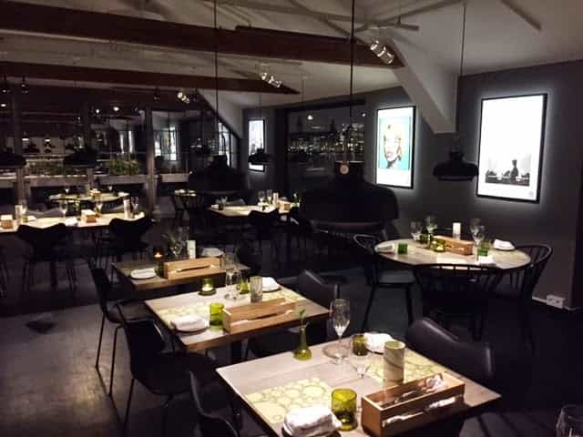 Elegant Fotografiska restaurant interior for corporate dinners and boutique networking events.
