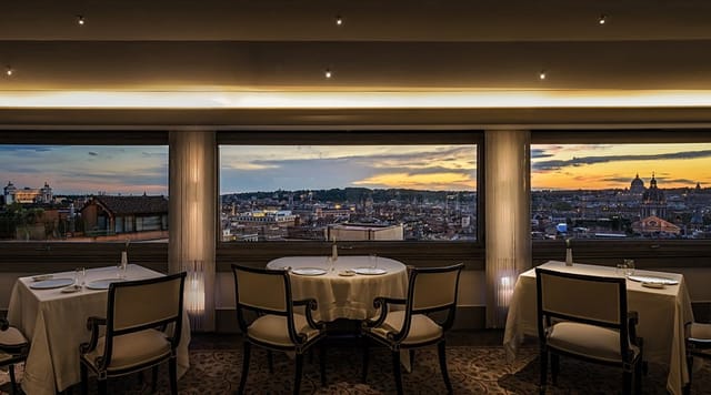 Imàgo restaurant with panoramic city views for executive dining and private events.