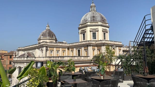 Masa Rooftop venue with iconic skyline views, perfect for corporate cocktail hours and receptions.
