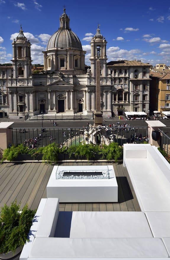 Lifestyle Suites Rome rooftop venue for exclusive evening receptions and VIP networking events.