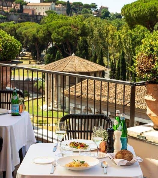 Rome terrace venue with iconic views for exclusive corporate dinners and incentive events.