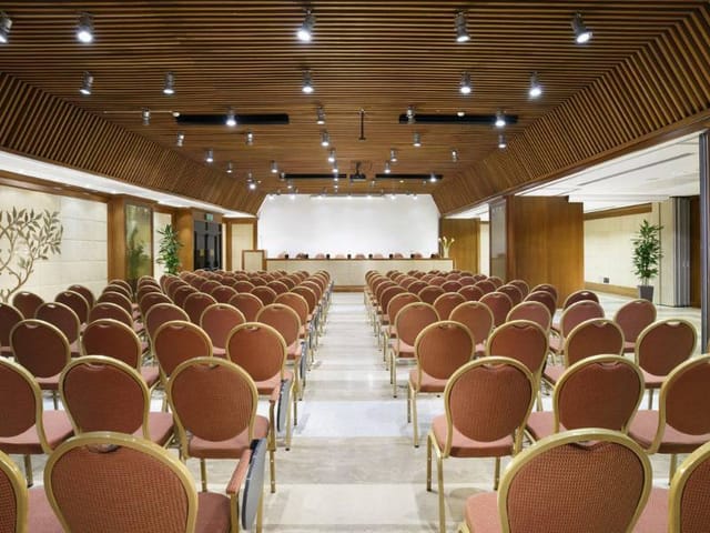Theater-style conference room at Centro Congressi Cavour for corporate events and seminars.