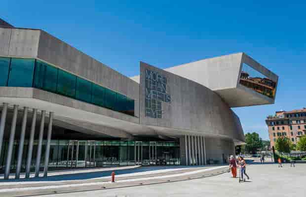 MAXXI Museum piazza: modern architectural venue for brand launches and networking events.