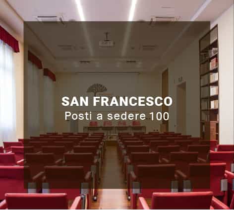 Auditorium Antonianum: 100-seat theater venue for professional lectures and formal presentations.