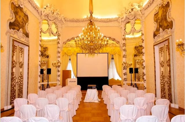 Historic ballroom at Centro Congressi Frentani for corporate conference and event venue.
