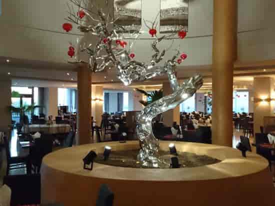 Sapori Dal Mondo restaurant foyer installation for luxury gala event venue.