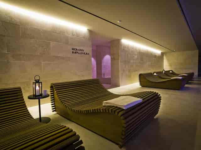 Venere + Marte wellness lounge at A.Roma Lifestyle Hotel for executive retreats and conferences.