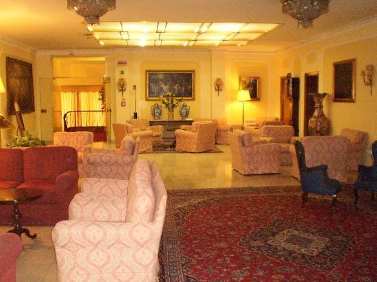 Hotel Napoleon lounge for informal networking and breakout meetings.