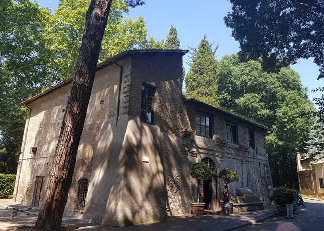 Chapel at Complesso Vignola Mattei, historical venue for intimate garden weddings and events.