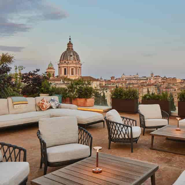 Bvlgari Hotel Rome rooftop venue for luxury networking and VIP brand activations.