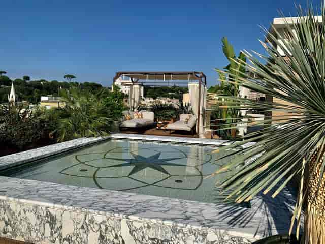 Bvlgari Hotel Roma rooftop venue for VIP receptions and incentive travel.