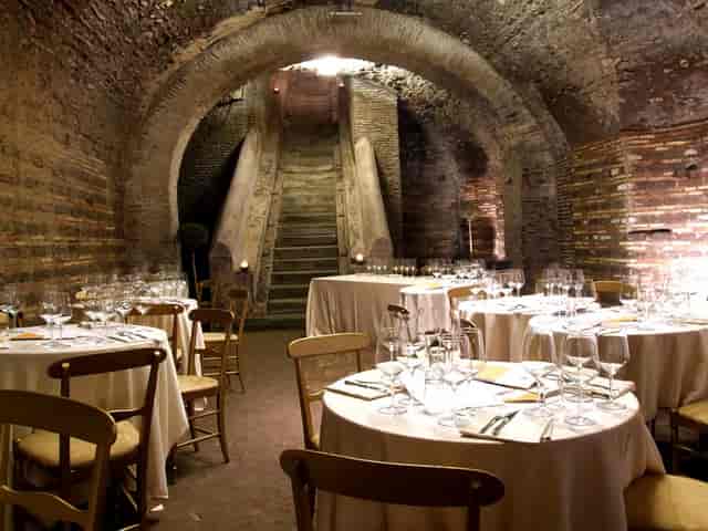 Terrazza Savelli historic vaulted venue for corporate dinners and luxury galas.
