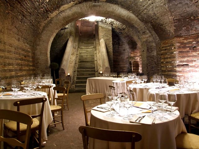 Terrazza Savelli historic vaulted venue for corporate dinners and luxury galas.