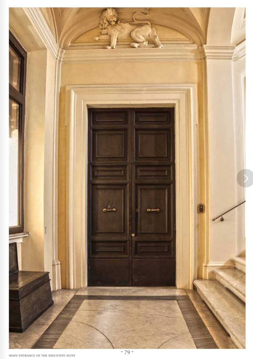 Palazzo Albertoni Spinola Garden Suite entrance for luxury event venue and corporate gala branding.