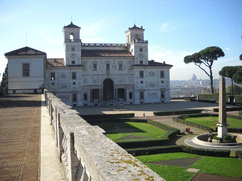 Villa Medici Viale degli Aranci gala dinner and luxury product launch venue with Roman views.