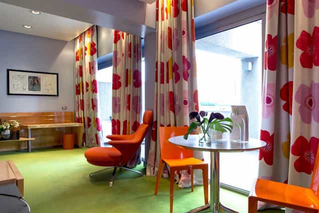 Hotel Albani Roma suite breakout space for corporate events and brand activations.
