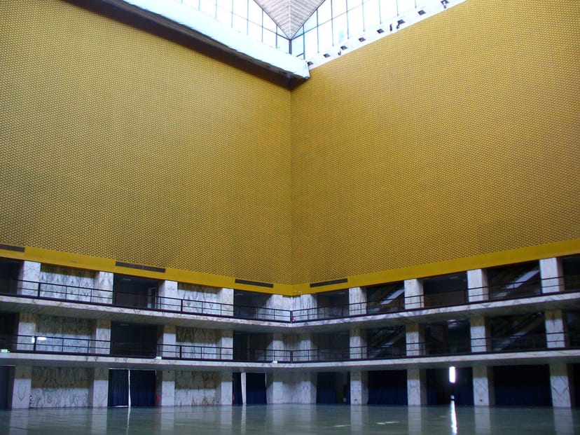Salone della Cultura event venue: industrial architecture for conferences and trade shows.