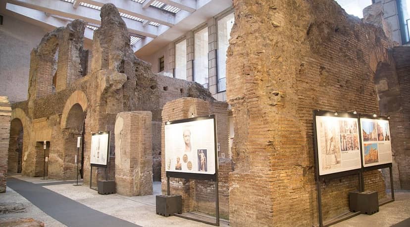 Stadium of Domitian underground, historic stone arches for exclusive event receptions and galas.