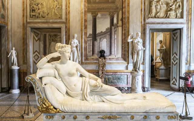 Galleria Borghese museum interior for exclusive gala and VIP reception events.