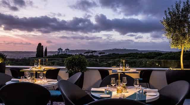 Rooftop restaurant